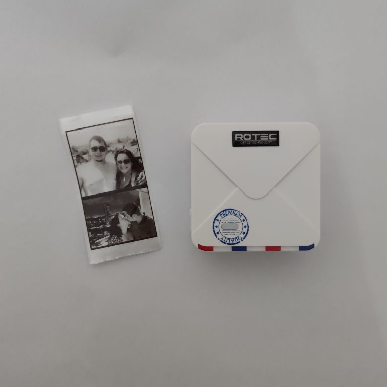 M02 Blanco vista superior y foto impresa