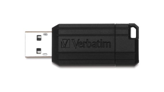 Memoria Flash USB PinStripe de 128 GB – Negro