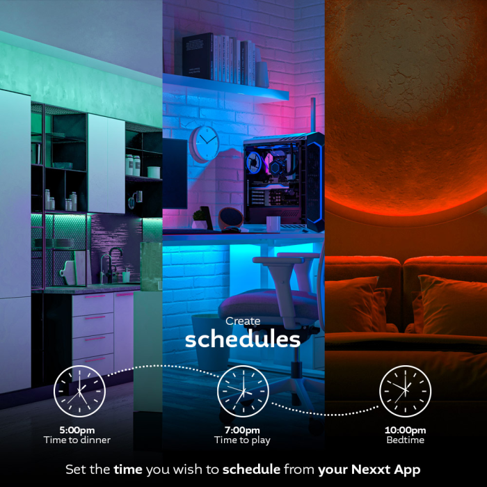 Tira LED inteligente neon RGBIC (5mts) - Imagen 4