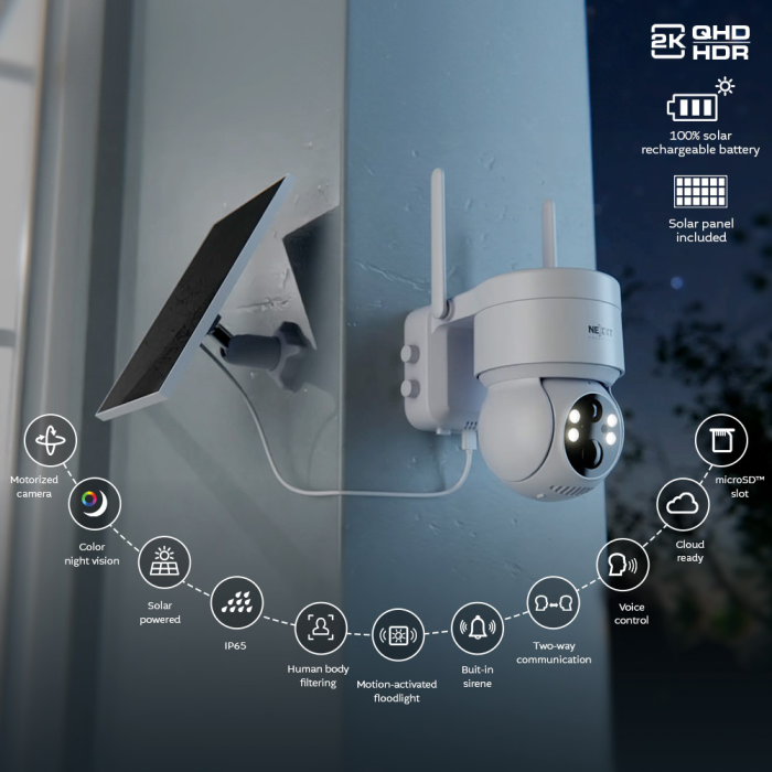 Camara de exteriores con luz de inundacion - 2K - Imagen 2