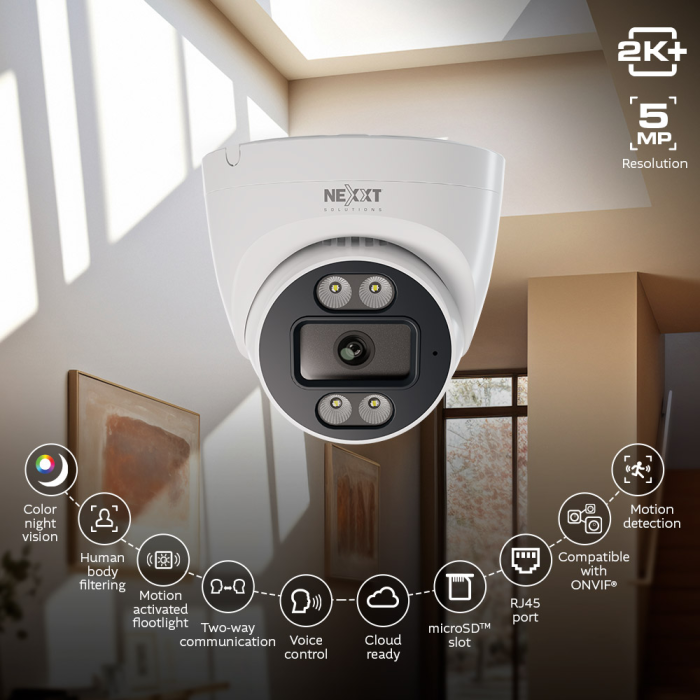 Camara fija en domo 2K 5MP RJ45 - Imagen 2