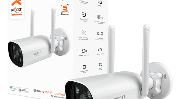 Camara exterior cableada 2K RJ45 con reflector