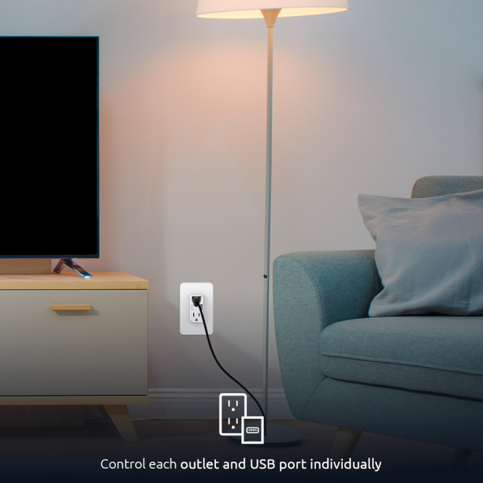 Enchufe de pared Inteligente con USB - Imagen 3