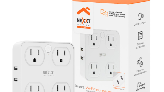 Enchufe multiple para interiores con 2 USB 2.1 y 2 USB-C