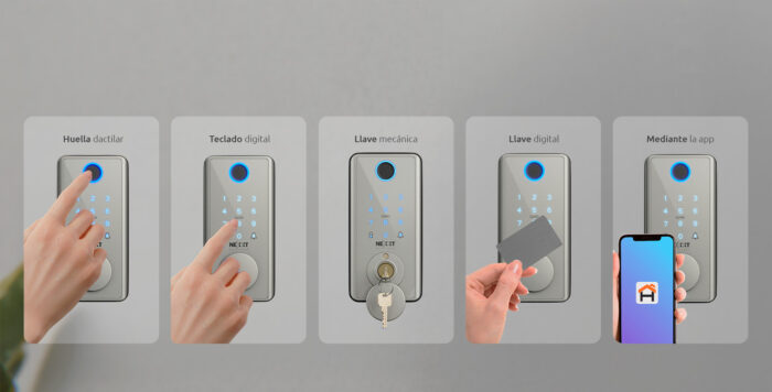 Cerradura inteligente Wi-Fi® COLOR PLATA - Imagen 2